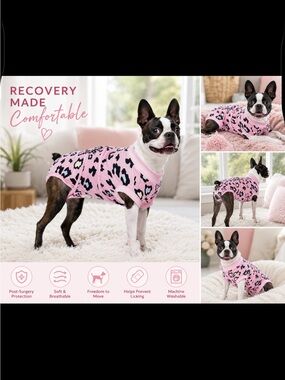 Chaney pet recovery suit.  NWT